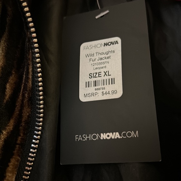 Leopard jacket wild thoughts fur jacket - Picture 6 of 6